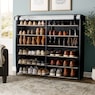 6-Layer Fabric Double Shoe Storage Organizer, Europe Icons, large