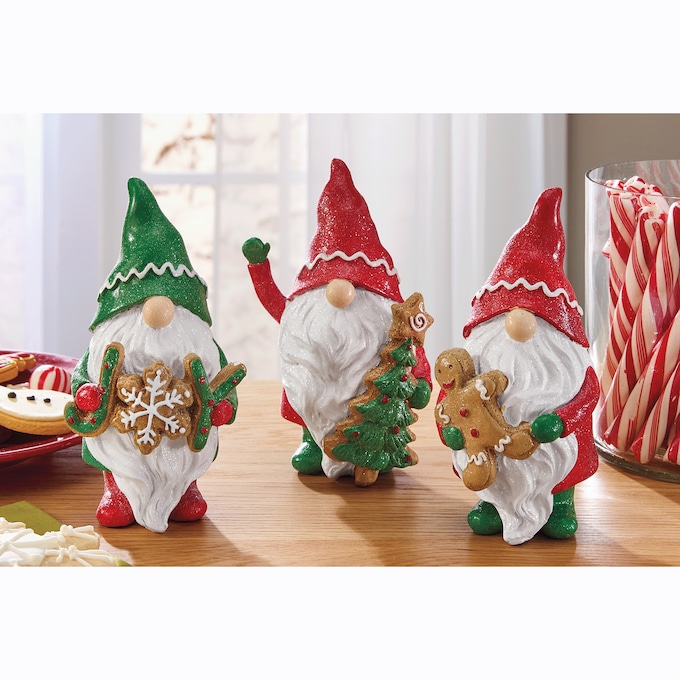 Set of 3 Christmas Baking Gnomes, , large