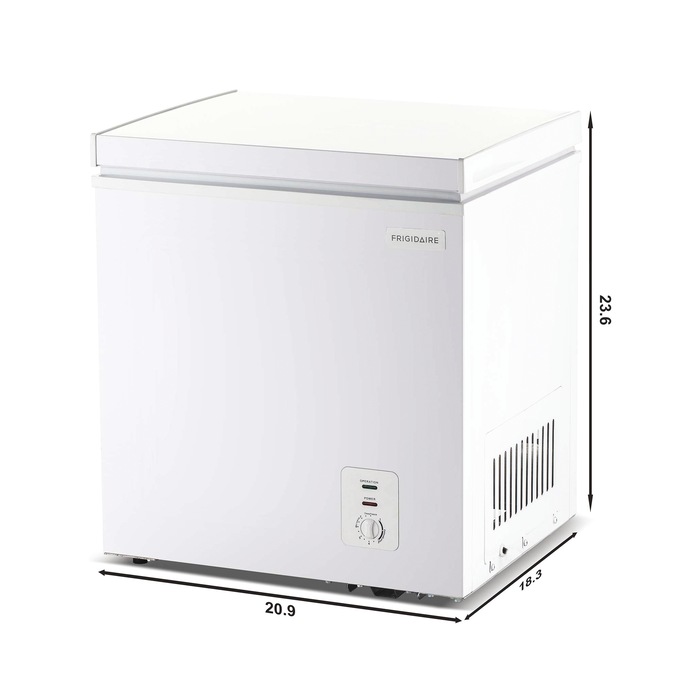 Frigidaire 2.1 cu. ft. Convertible Chest Freezer/Fridge, White, large
