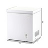 Frigidaire 2.1 cu. ft. Convertible Chest Freezer/Fridge, White, large