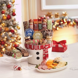 Snowman Snack Bucket, , large