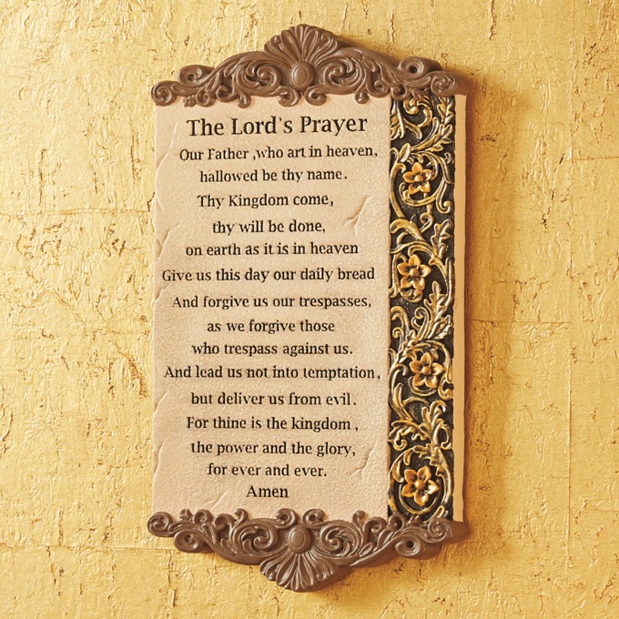 Lord's Prayer Plaque, , large