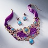 Ornate Blues/Purple Necklace, , large