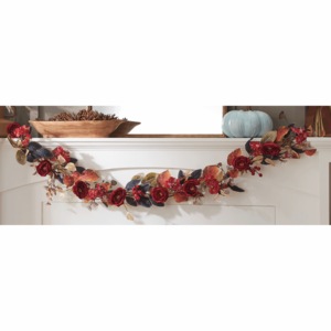 Burgundy Rose Garland, , large