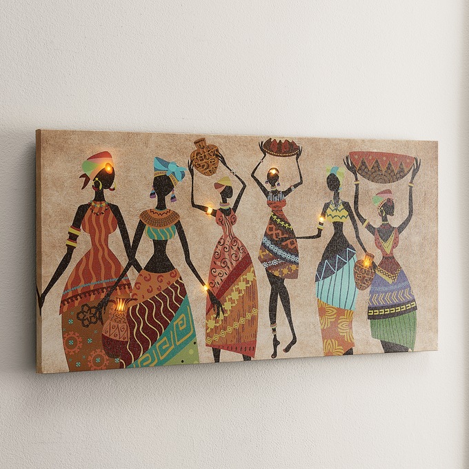 Lit Dancing Ladies Canvas, , large