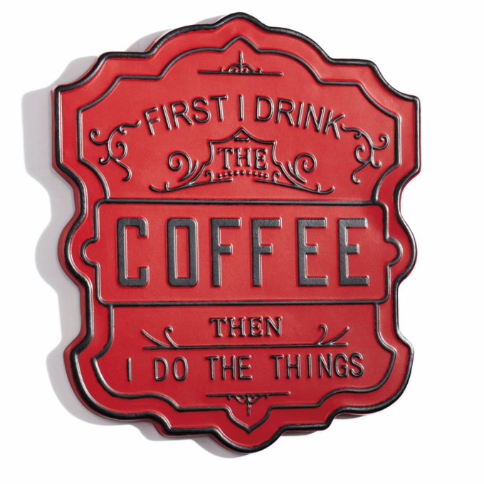 Coffee First Plaque, , large