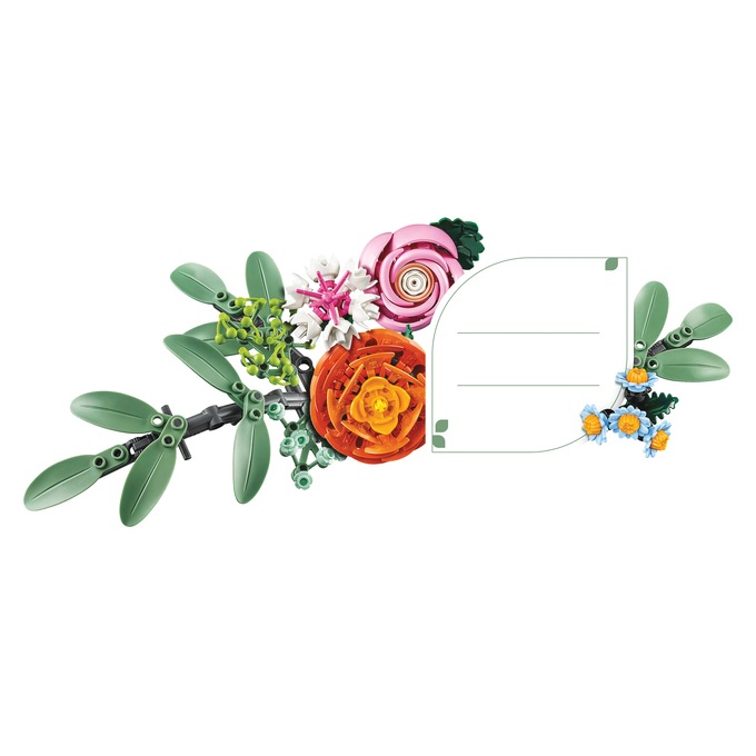 LEGO Botanicals Pretty Pink Flower Bouquet, , large