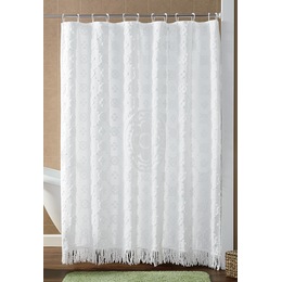 Emily Chenille Shower Curtain, , large
