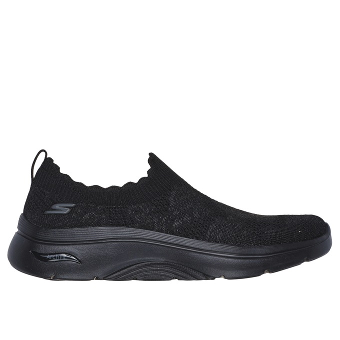 Skechers Women's GO WALK Arch Fit Rosa Linda Slip-On, Black Black, large