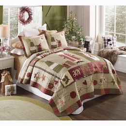Jolly Oversized Quilt and Sham, , large