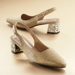 Whittall &amp; Shon Rhinestone Heel Slingback, , large