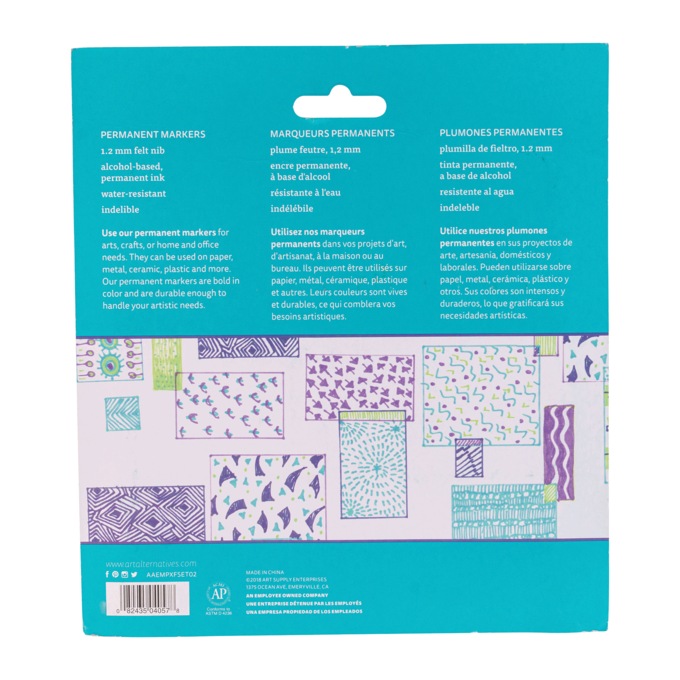 Art Alternatives 24-Piece Extra-Fine Permanent Marker Set, , large