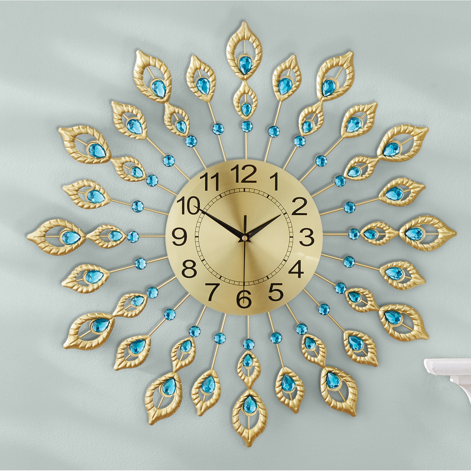 Peacock Wall Clock | Seventh Avenue