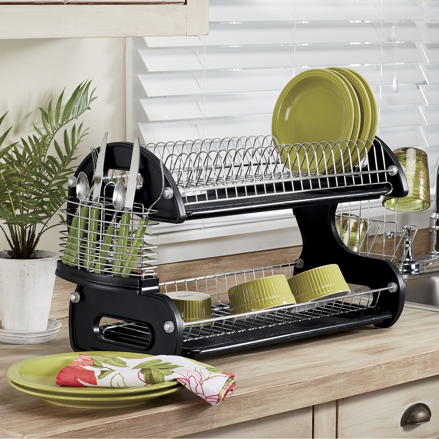 ASTER-FORM CORP Plastic Wood Dish Rack