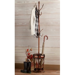 Acanthus Coat Rack With Umbrella Stand