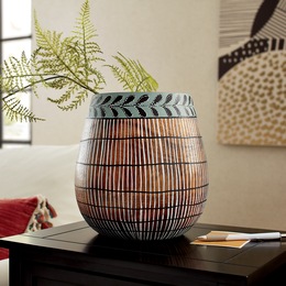 Hand-Carved Wooden Container, , large