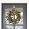 Outdoor Christmas Wreath with Tartan Bow, , large