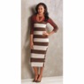 Striped Colorblock Sweater Dress, , large