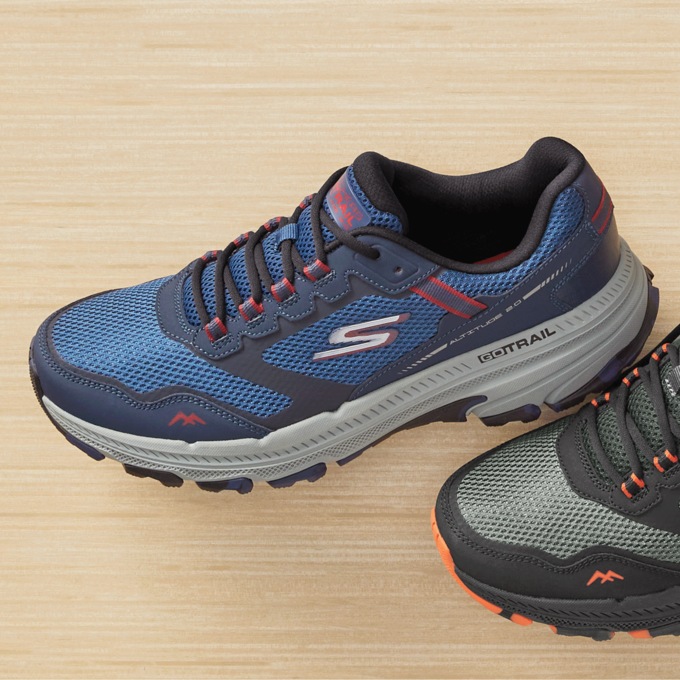 Skechers  Men's GOrun Trail Altitude 2.0 Lace-Up, Navy Red, large