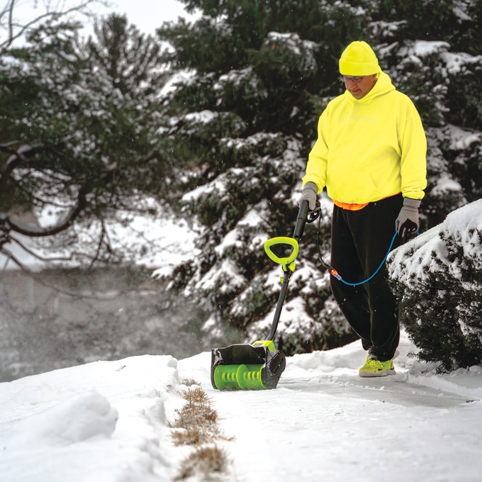 Earthwise 12" Electric Corded Snow Plow, , large