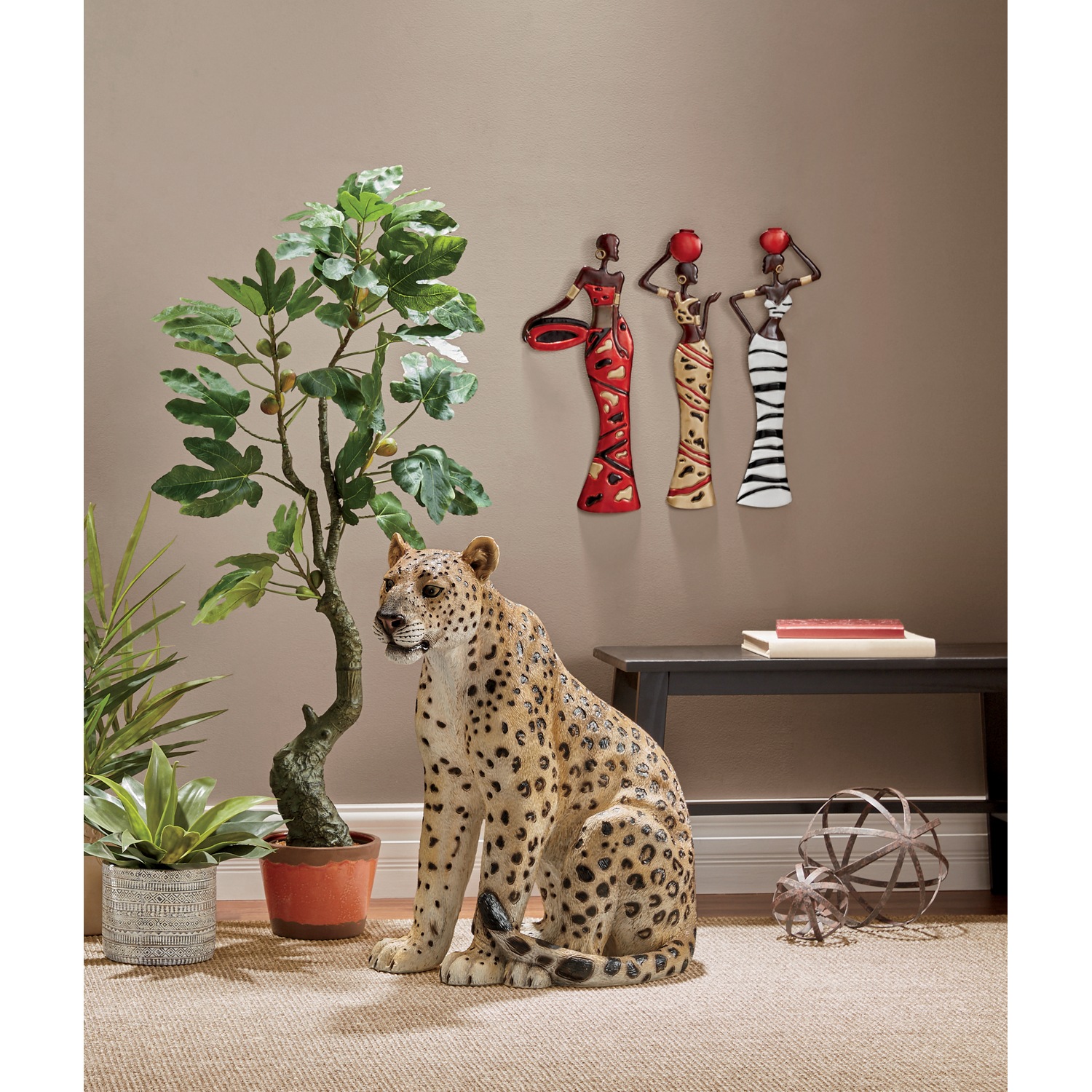 Metal African Lady Wall Art Buy All 3 and Save Seventh Avenue