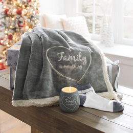 3-Piece Cozy at Home Throw Gift Set, , large