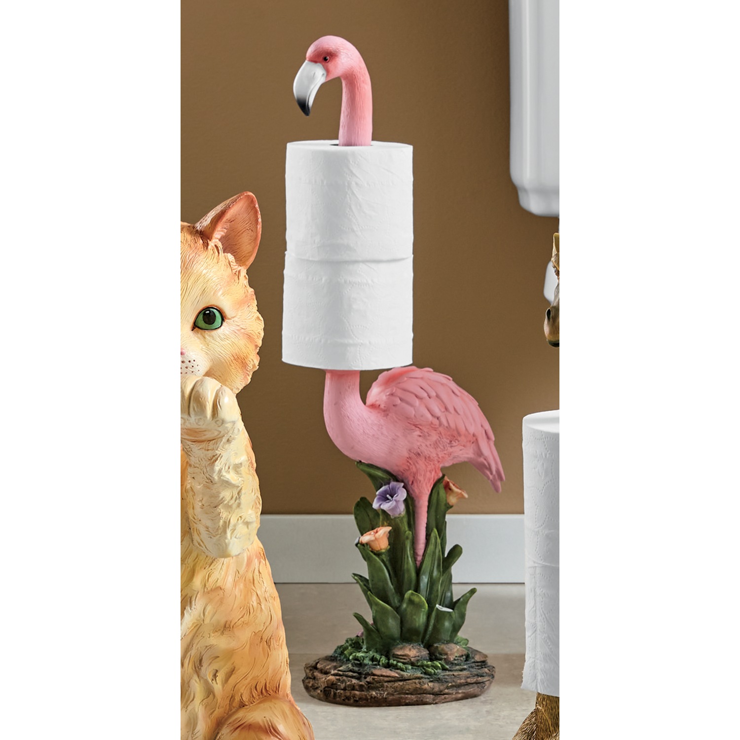 Flamingo Toilet Paper Holder | Seventh Avenue