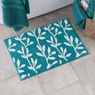 Serene Leaf Bath Mat, , large