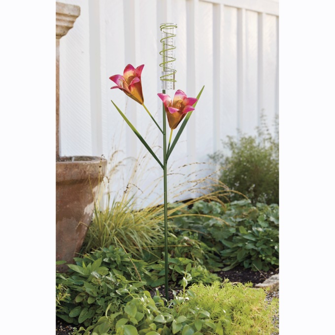 Tiger Lily Rain Gauge, , large