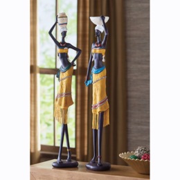 Set of 2 African Ladies, , large