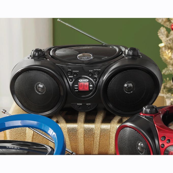 JENSEN Portable Stereo with CD Player & AM/FM Radio, , large