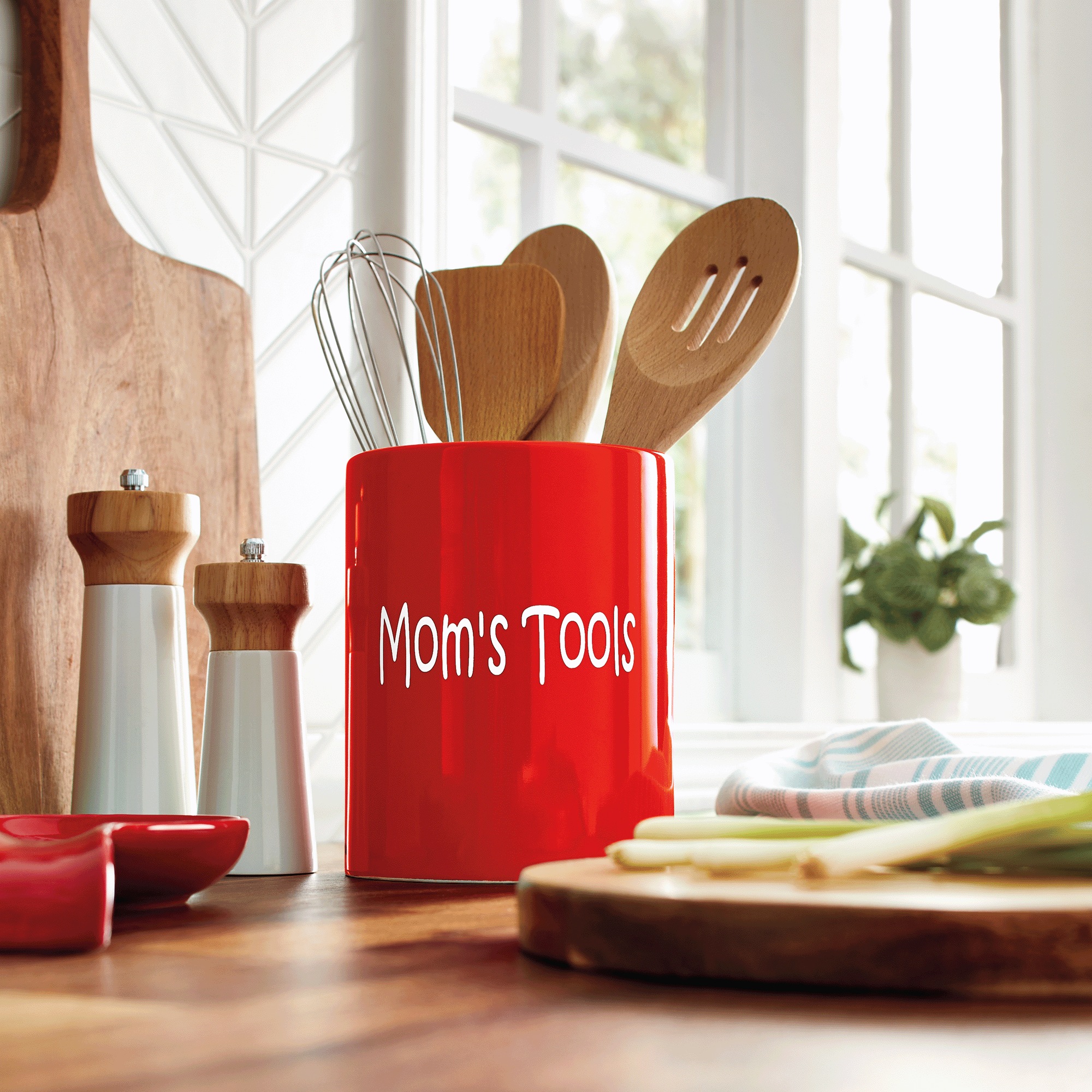 Colored Utensil Crock, , large