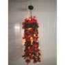 Solar Hanging Flower Light, Red, large