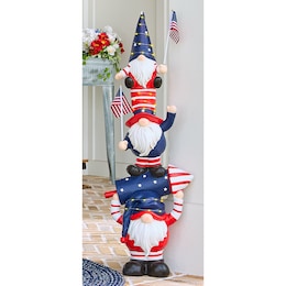Stacked Patriotic Gnomes, , large