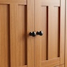 Katie Sideboard Cabinet with Drawers, Black Oak, large