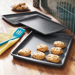 Oster Greystone Set of 3 Cookie Sheets, , large