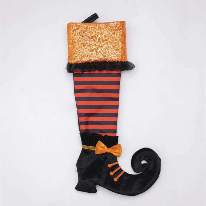 Witches&rsquo; Feet Treat Stockings, Orange, large