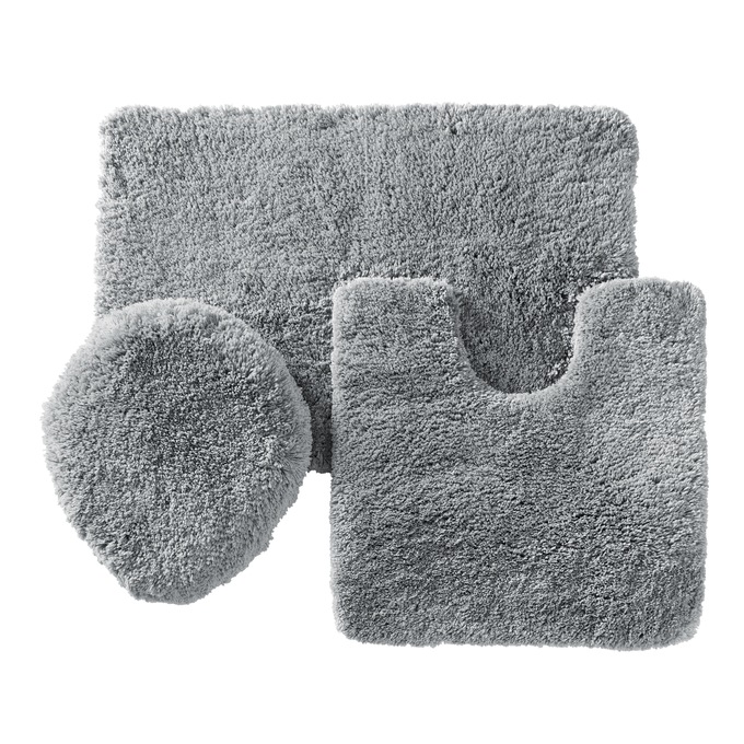Color Connection 3-Piece Shag Bath Mat Set, , large