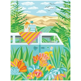 Adult Beginner Paint-by-Numbers Kit, , large