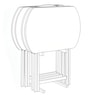 5-Piece Tray Table Set, , large