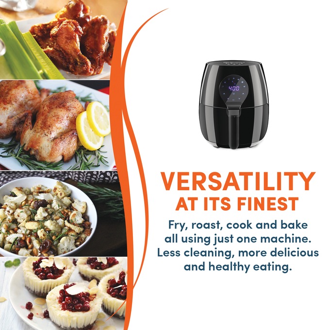 Elite Gourmet 5.3-Quart Air Fryer, , large