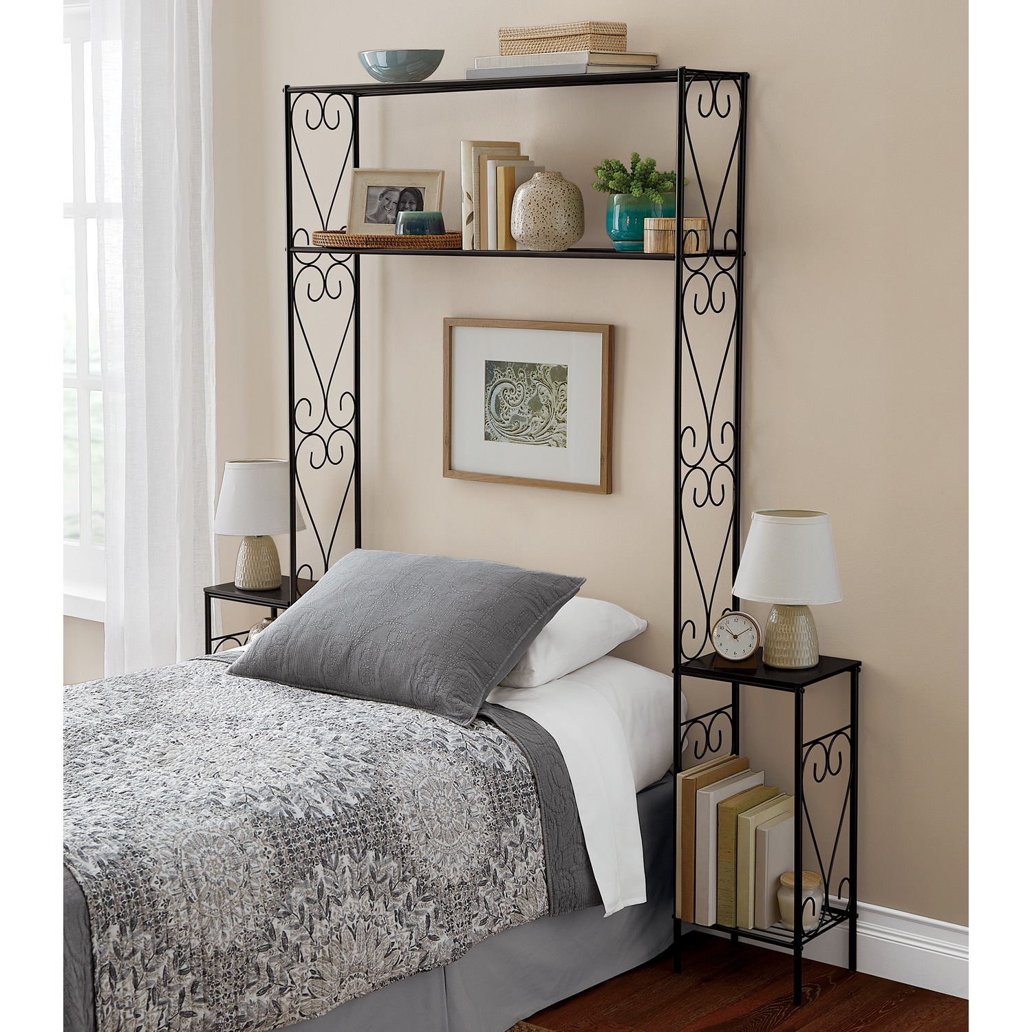 Scroll Headboard with Nightstands | Seventh Avenue