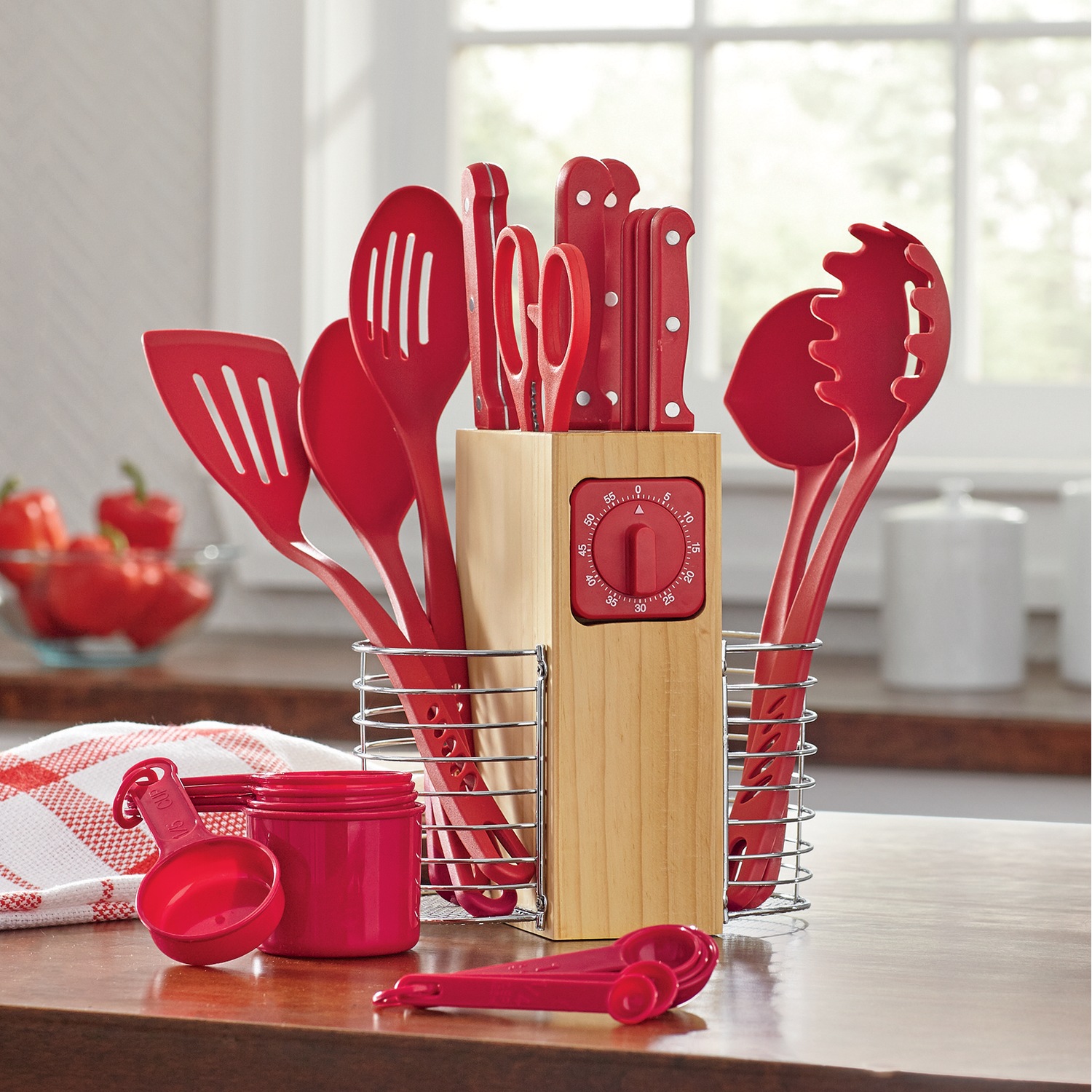 25Piece Cutlery and Utensil Set Seventh Avenue