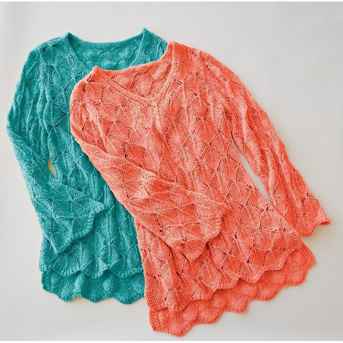 Crochet High Low Sweater, , large