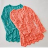 Crochet High Low Sweater, , large