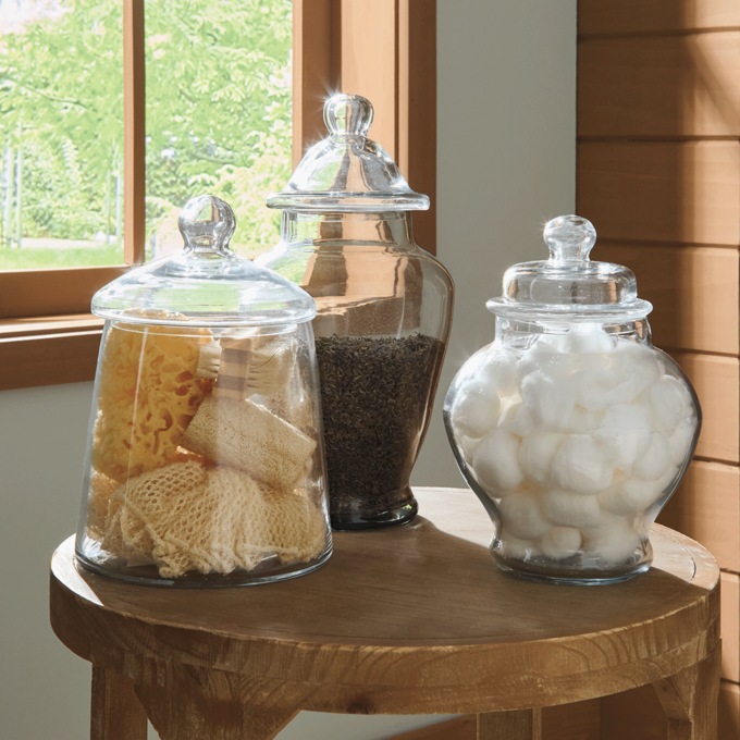 Set of 3 Amelia Apothecary Jars, , large