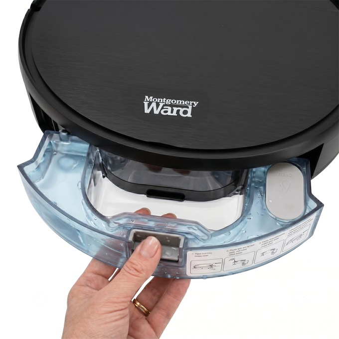 Montgomery Ward Smart Wet & Dry Robot Vacuum Cleaner with Mop and Water Tank, , large