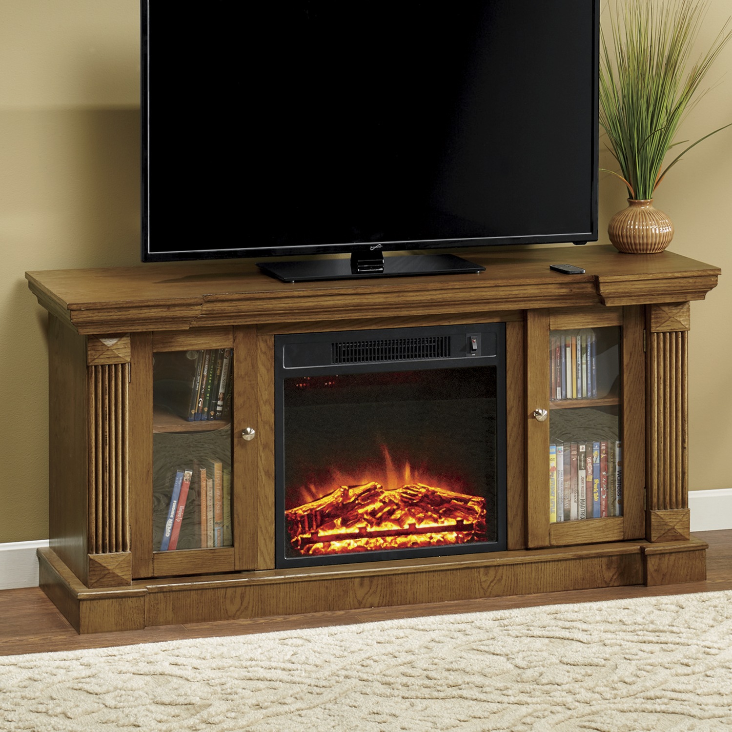 2-Door Entertainment Fireplace | Seventh Avenue