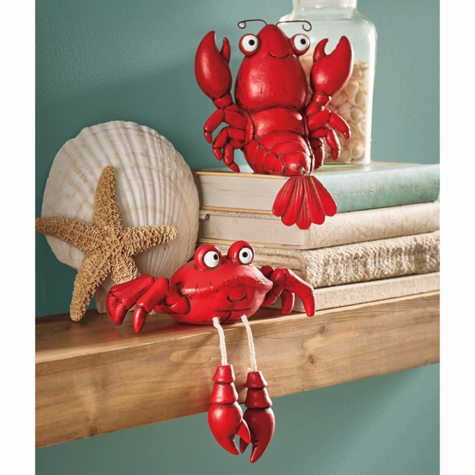 Set of 2 Sea Friends Shelf Sitters, , large