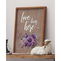 Love Lives Here Plaque, , large